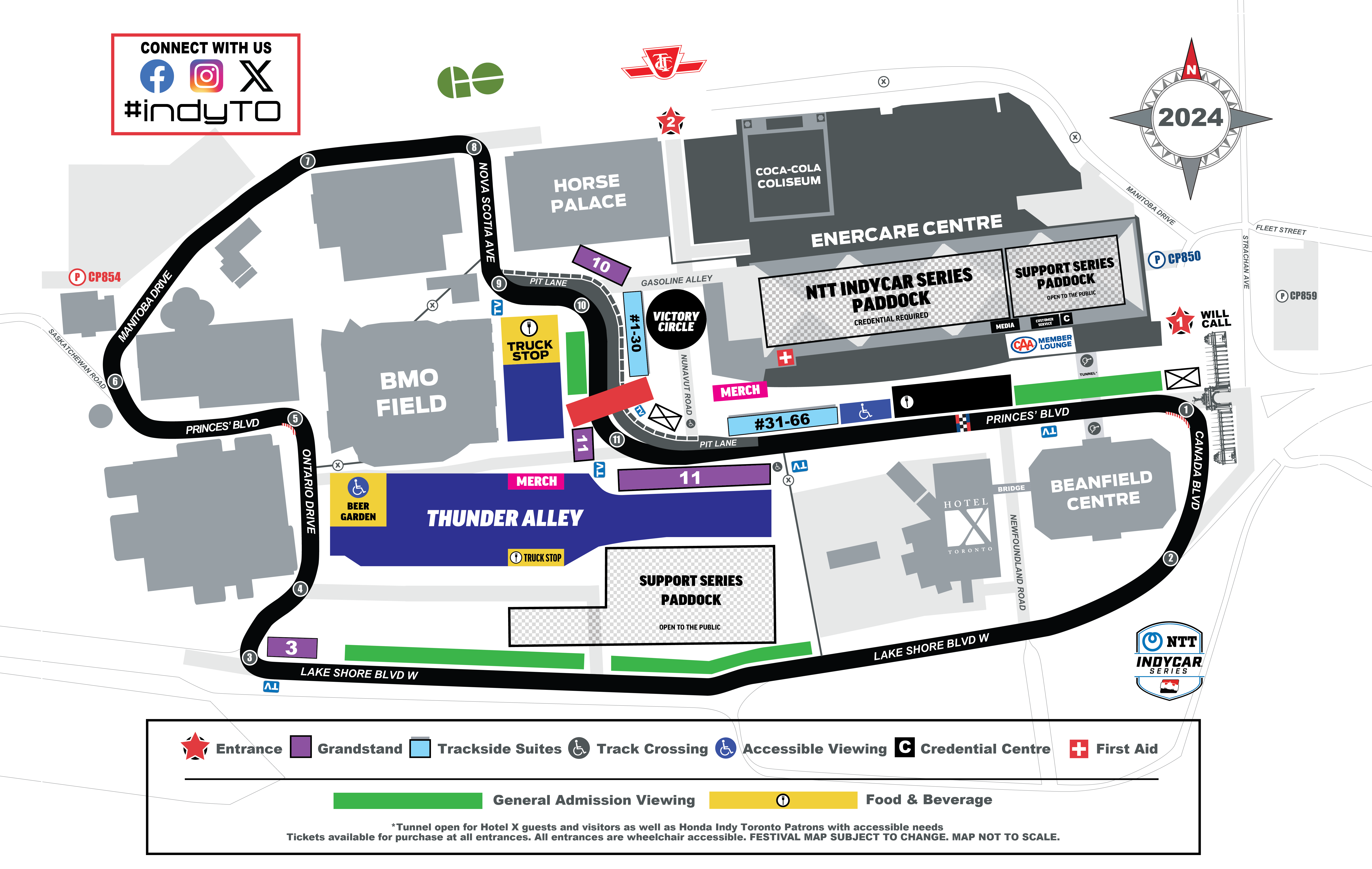Honda Indy Toronto Festival Map