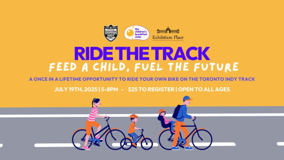 Pedal for a Purpose: Ride the Track 2025 Opens the Toronto Indy Circuit to Fuel Kids Across the GTA