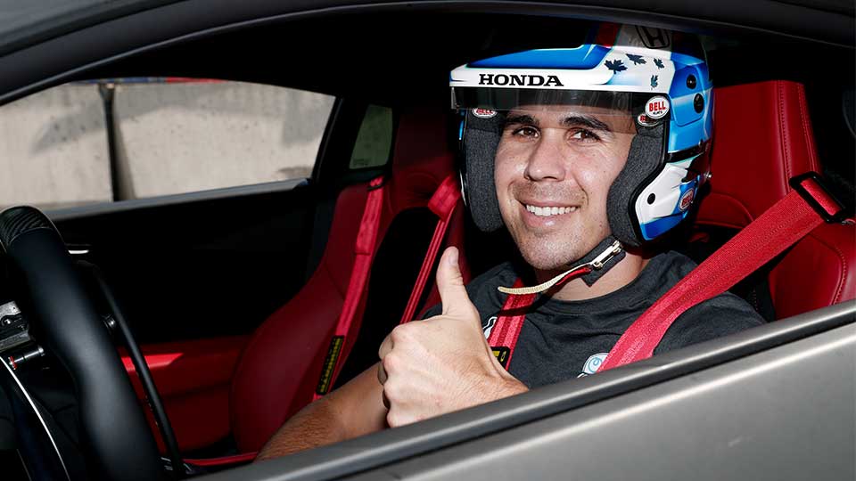 Robert Wickens in an Acura NSX at the Honda Indy Toronto
