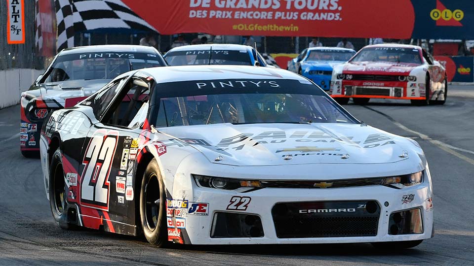 NASCAR Pinty's Series car on track at the Honda Indy Toronto