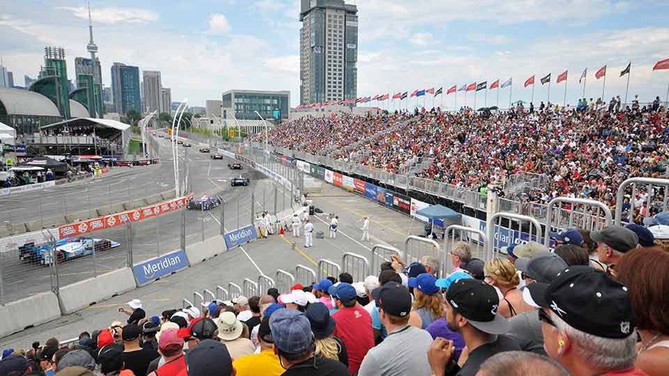 View from Grandstand 11 at the Honda Indy Toronto